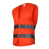 Odzież robocza - LAHTI PRO Kamizelka siatkowa pomarańczowa z pasami odblaskowymi 2XL - miniaturka - grafika 1