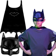 Figurki dla dzieci - Batman Maska Kostium Przebranie Strój Zestaw Peleryna DC Comics - miniaturka - grafika 1