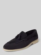 Półbuty męskie - Mokasyny skórzane ‘velluto franjo’ - miniaturka - grafika 1