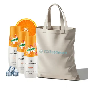 Zestaw Syrop SodaStream Mirinda 3x440 ml + Torba - Syropy i koncentraty owocowe - miniaturka - grafika 1
