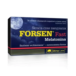 Olimp Forsen Fast Melatonina x 30tabletek ulegających rozpadowi w jamie ustnej - Układ nerwowy - miniaturka - grafika 1