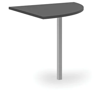 Dostawka narożna do biurek PRIMO, 800 mm, grafitowy - Inne meble biurowe - miniaturka - grafika 1