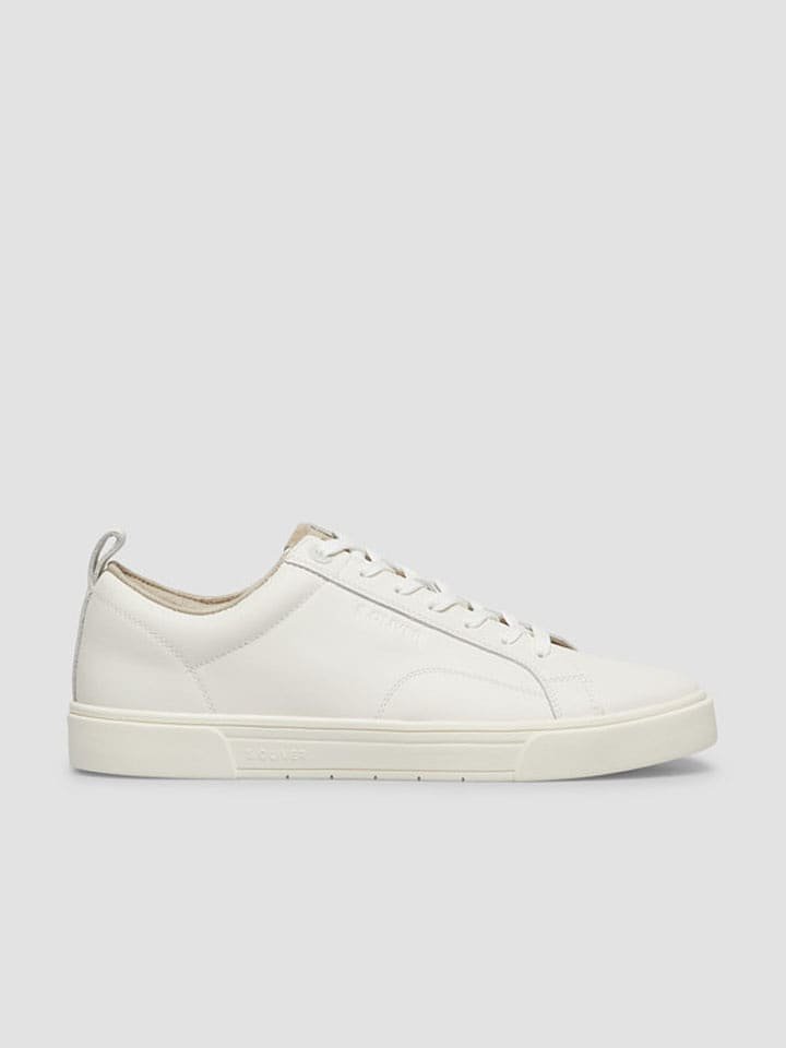 s.Oliver Skórzane sneakersy w kolorze białym