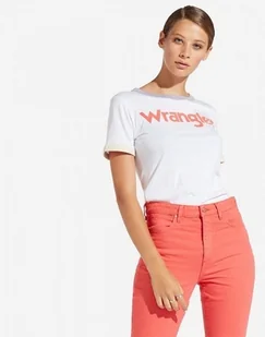 Damska koszulka t-shirt Wrangler RINGER TEE XS - Koszulki i topy damskie - miniaturka - grafika 1