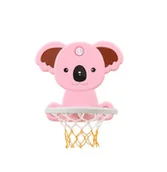 Zabawki i gry sportowe - Składana Koszykówka Dla Dzieci Ścienna Miś Koala Różowa - miniaturka - grafika 1