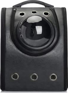 Korbi TRANSPORTER PLECAK TORBA DLA KOTA PSA KOSMICZNY CZARNY WODOODPORNY - Transportery dla kotów - miniaturka - grafika 1