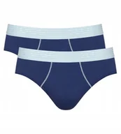 Majtki męskie - Dopasowane Slipy męskie Bawełniane majtki męskie DWUPAK Klasyczne KOLOR M - miniaturka - grafika 1