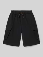 Spodnie i spodenki dla chłopców - Bermudy o luźnym kroju z kieszeniami cargo - miniaturka - grafika 1