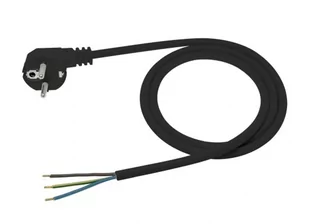 PRZEWÓD PRZYŁĄCZ.Z WTYCZKĄ KĄTOWĄ 3*1 OMY ŻO 5M CZARNY - Przewody elektryczne - miniaturka - grafika 1