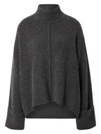 Swetry damskie - LeGer Sweter "Rafaela" w kolorze szarym - miniaturka - grafika 1