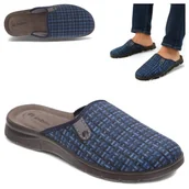 Kapcie męskie - Kapcie Domowe Ciepłe Męskie Klapki Lekkie Wygodne Laczki Inblu 43 - miniaturka - grafika 1