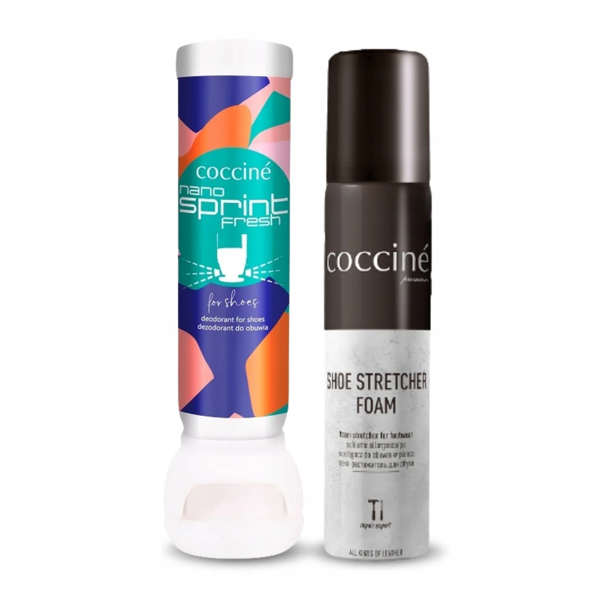 Rozciągacz do Butów z Dezodorantem Nano Sprint Fresh Coccine Zestaw 2w1