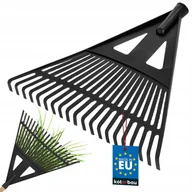 Grabie i motyki - GRABIE DO LIŚCI I TRAWY ECO CZARNE WACHLARZOWE PLASTIKOWE OGRODOWE 430 MM - miniaturka - grafika 1