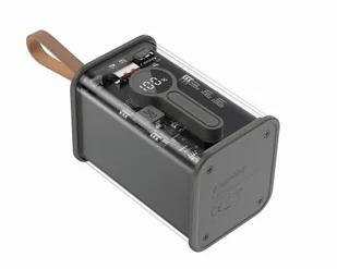 GEMBIRD PowerBank Transparentny 18000mAh QC3.0 Czarny - Powerbanki - miniaturka - grafika 6