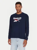 Koszulki męskie - Reebok T-Shirt RK25155CCM Granatowy Regular Fit - miniaturka - grafika 1