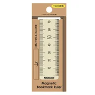 Zakładki do książek - Zakładka magnetyczna do książek 15cm kość słoniowa - Nakabayashi - miniaturka - grafika 1