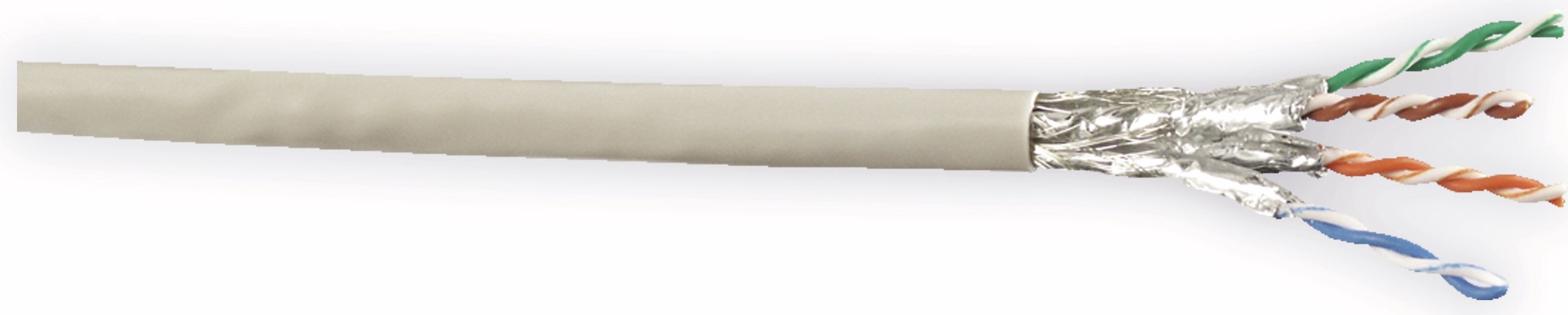 Kabel sieciowy S/CONN do maksymalnej łączności Kabel instalacyjny LAN, kat. 6, S/FTP, PIMF, bezhalogenowy, 25,0 m (75900-25HS)