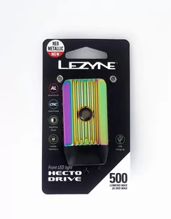 LEZYNE Lampka przednia LED HECTO DRIVE 500XL 500 lumenów, usb neo metallic (NEW 2021) LZN-1-LED-9F-V530 - Lampki rowerowe - miniaturka - grafika 1