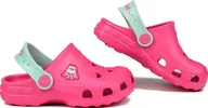 Buty dla dziewczynek - Coqui Chodaki sandały klapki dla dzieci Coqui Little Frog fuksja-mięta 8701-100-3644A/8701-100-3644 20-21 - miniaturka - grafika 1