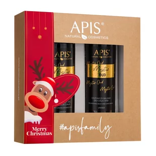 APIS Mystic Oud zestaw odżywczy balsam do ciała i rąk 300ml + nawilżający żel do mycia ciała 300ml - Zestawy kosmetyków męskich - miniaturka - grafika 1