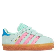 Buty dla chłopców - Sneakersy adidas Gazelle Comfort Closure JP7135 Zielony - miniaturka - grafika 1