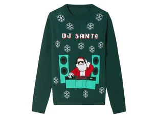 pepperts!® Świąteczny sweter dziecięcy LED (134-140, Zielony) - Swetry dla chłopców - miniaturka - grafika 1