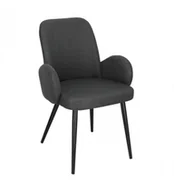 Krzesła - Krzesło Labby szare ciemne - miniaturka - grafika 1