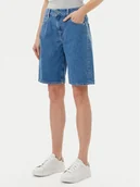 Spodenki damskie - Pepe Jeans Szorty jeansowe PL801189 Niebieski Regular Fit - miniaturka - grafika 1