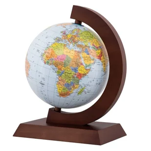 Globus polityczny drewniana oprawa 25cm Gb - Globusy - miniaturka - grafika 1