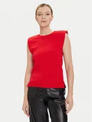 Swetry damskie - Morgan Sweter 252-MRANA Czerwony Regular Fit - miniaturka - grafika 1