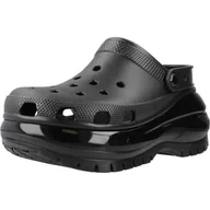 Klapki i japonki damskie - Klapki Crocs Model Classic Mega Crush Clog Kolor Czarny - miniaturka - grafika 1