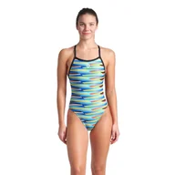 Stroje kąpielowe - Strój kąpielowy damski Arena Racing Stripe Swimsuit XCR - miniaturka - grafika 1