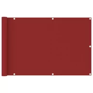 Parawany - Parawan balkonowy, czerwony, 90x400 cm, HDPE - miniaturka - grafika 1
