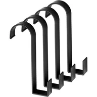 Wieszaki łazienkowe - 4-częściowe haczyki do grzejników łazienkowych, aluminiowe samoprzylepne wieszaki na ręczniki, haczyki na ręczniki kąpielowe, haczyk - miniaturka - grafika 1