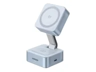 Ładowarki do telefonów - UGREEN Ładowarka indukcyjna 2w1 W752 MAGFLOW 25W szara 6941876293100 - miniaturka - grafika 1