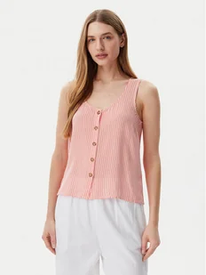 Vero Moda Top Bumpy 10325830 Czerwony Standard Fit - Koszulki i topy damskie - miniaturka - grafika 1
