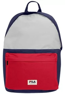FILA Unisex Boma Badge Backpack S'Cool Two-Medieval Blue-Bright White-True Red-OneSize plecak, Medieval Blue-Bright White-true Red, jeden rozmiar - Plecaki - miniaturka - grafika 1
