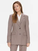 Marynarki i żakiety damskie - Tommy Hilfiger Marynarka WW0WW39726 Beżowy Slim Fit - miniaturka - grafika 1