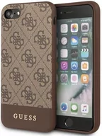 Etui i futerały do telefonów - Guess 4G Bottom Stripe Collection Etui iPhone SE 2020 8 7 brązowy 10_17107 - miniaturka - grafika 1