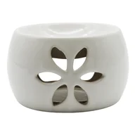 Świece - Home Elements Kominek aromatyczny Lina, biały, śr. 7 cm - miniaturka - grafika 1