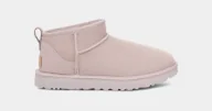 Botki damskie - Buty zimowe damskie UGG W Classic Ultra Mini Pale Smoke - miniaturka - grafika 1