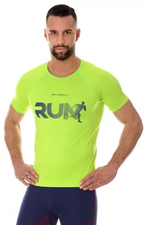 Koszulki sportowe męskie - SS13280 koszulka męska Running Air Pro, Kolor zielony neon, Rozmiar S, Brubeck - Primodo.com - grafika 1