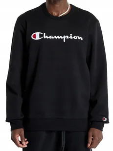 BLUZA męska CHAMPION 220254-KK001 bez kaptura czarna bawełniana XL - Bluzy męskie - miniaturka - grafika 1