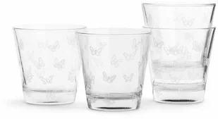 Sagaform Szklanki Butterfly, białe, 4szt. 200 ml SF-5017846 - Szklanki - miniaturka - grafika 1