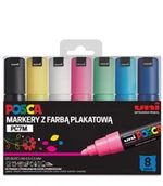 Kredki, ołówki, pastele i pisaki - Markery, PC-7M, 8 Kolorów, Posca, Uni - miniaturka - grafika 1