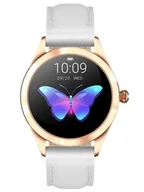 Smartwatch - Gino Rossi SW017-2 Biało-złoty - miniaturka - grafika 1