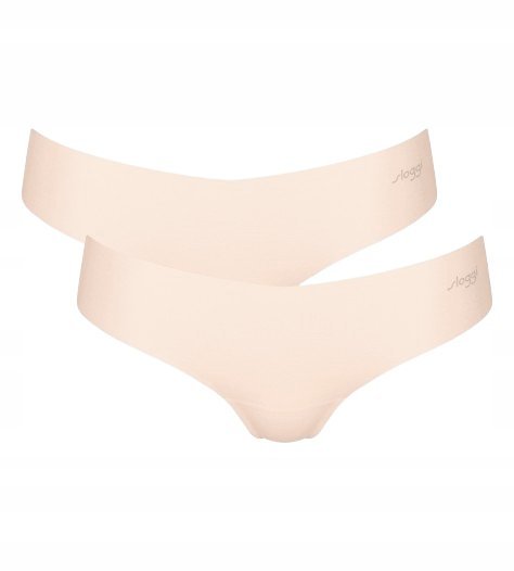 2 SZTUKI Majtki STRINGI damskie Sloggi ZERO Modal 2.0 Hipstring beżowe XS