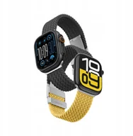 Akcesoria do smartwatchy - Zestaw 2 pasków AMAZINGTHING Blend Band do Apple Watch 45 / 46 / 49 mm - żółto-czarny / czarny - miniaturka - grafika 1