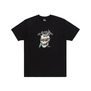 Męska Koszulka z krótkim rękawem QUIKSILVER ONE LAST SURF SS EQYZT07674-KVJ0 – Czarny - Koszulki męskie - miniaturka - grafika 1