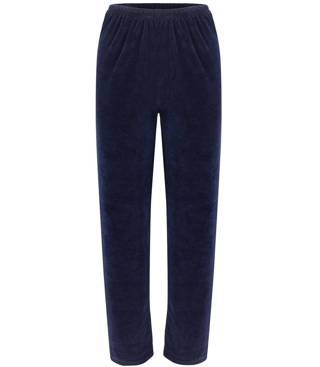 Wygodne welurowe spodnie dresowe Gumka Ciepłe Modne Długie-M